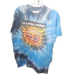 Sublime 40 Oz To Freedom Tie-Dye T-Shirt Knit Smart 100% Cotton Blue M